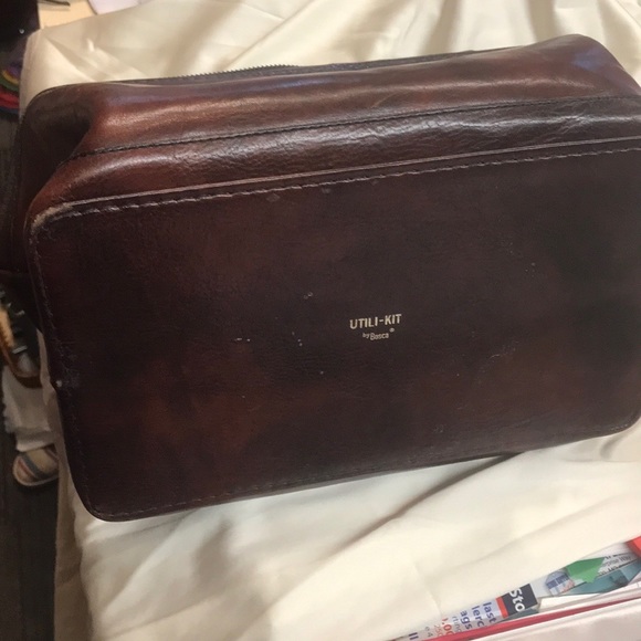 Bags Vintage Utilikit By Bosca Leather Shaving Bag Poshmark